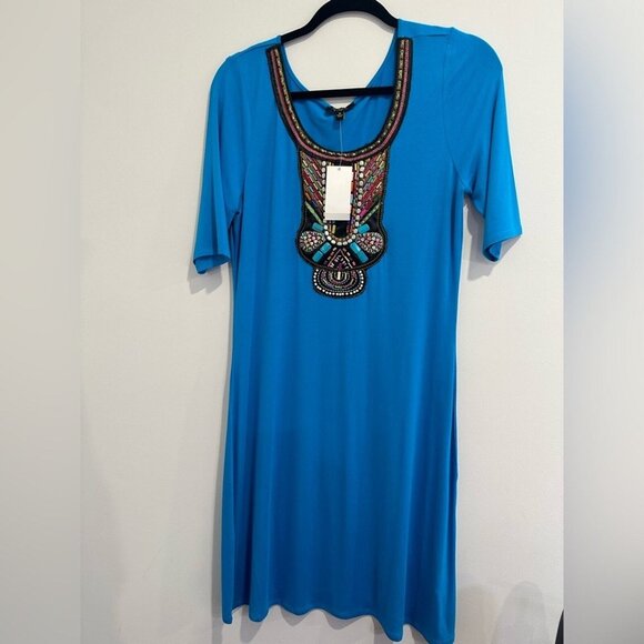 Cupio Dresses & Skirts - Cupio Light weight dress Color Gulfstream SizeM NWT